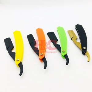New Barber <b>Razors</b> Colors Stainless Steel Professional Barber <b>Straight</b> <b>Razor</b> Multi Glitter Handle Replaceable <b>Razors</b> Men - Product Image 4
