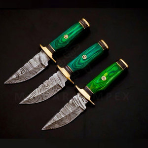 Lot de couteaux de chasse Damas mixtes avec étui – Livraison immédiate, stock disponible, vente en gros uniquement, option de sélection et d'assemblage de couteaux - Product Image 3