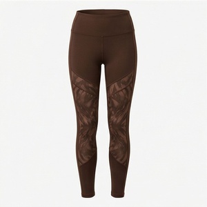 High Waist Full Length Women's <b>Leggings</b> With Printed <b>Pattern</b> Sporty Stretch Knitted Spandex Nylon Seamless Design All Seasons - Product Image 1