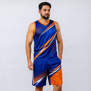 Men's Geometric Print Tank Top And <b>Shorts</b> Set V-Neck Quick Dry Knitted <b>Polyester</b> Sporty Summer Outfit - Product Image 5