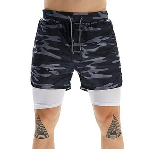 Lightweight Wholesale Price Men Solid Casual <b>Mid</b> Fleece Shorts Comfortable Elastic Eco-Friendly Quick Dry Breathable Drawstring - Product Image 1