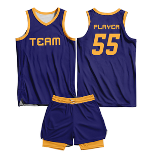Uniforme de Baloncesto Personalizado de Alta Calidad – Camiseta y Pantalones Cortos Sublimados 100% Poliéster - Product Image 3