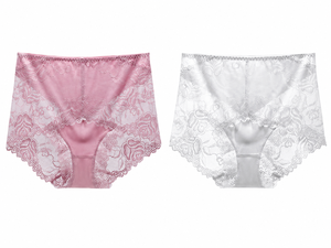 Lot de 5 strings taille basse pour femmes, en polyester respirant, sans coutures, confortables et décontractés, disponibles en noir, bleu marine, rouge, beige et blanc - Product Image 5