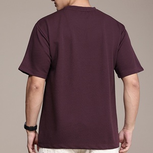 Camiseta de Hombre de Alta Calidad, Nueva, de Manga Corta, Cuello Redondo, Transpirable, Tejida, Personalizada con Serigrafía, Venta al Por Mayor, 100% Algodón - Product Image 3