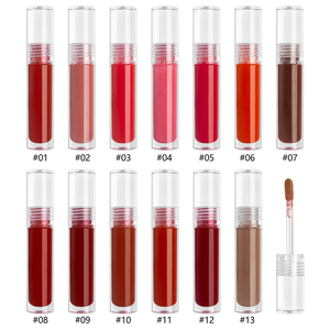 Rouge à lèvres liquide longue tenue imperméable en 13 couleurs, teinte à lèvres non-collante, haute pigmentation, gloss hydratant - Product Image 3