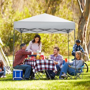 Tenda a Baldacchino Pop-up da Esterno 6.6 X 6.6 ft con Protezione Solare UPF 50+ - Product Image 2