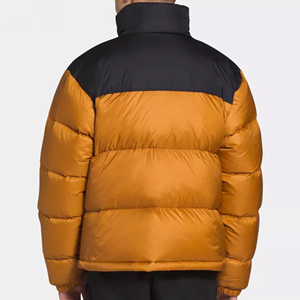 Custom High Quality <b>Waterproof</b> Stand Collar Puffer <b>Jacket</b> Front High Street Fashion <b>Winter</b> Breathable NylonPolyester Material - Product Image 2