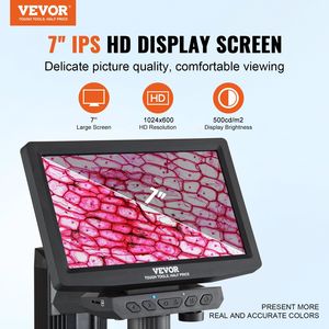 Pantalla IPS de 7 "para microscopio <span class=keywords><strong>Digital</strong></span> <span class=keywords><strong>HDMI</strong></span> LCD para adultos, 1200X microscopio electrónico de soldadura, 8 luces LED, 2 microscopios flexibles - Product Image 2