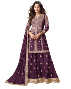 Celebrate Fusion in Fashion Silk Lehenga Choli-Modern All Seasons Party Wear Refresca tu colección sin esfuerzo - Product Image 1