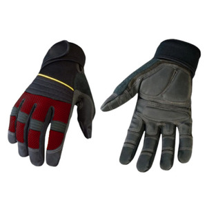 Gants de travail mécaniciens haute performance en cuir synthétique renforcé avec latex Amara, résistants à la chaleur pour la sécurité industrielle - Product Image 3
