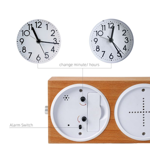 Reloj de Mesa de Madera Moderno, Sencillo y Silencioso, con Alarma, Precisión en la Medición del Tiempo, Reloj Inteligente para Niños - Product Image 5