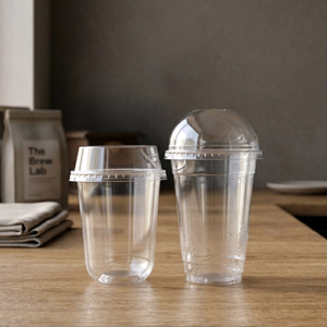 Clear Round PP <b>Plastic</b> <b>Cup</b> 95mm Diameter Disposable Beverage <b>Cup</b> for Tea Coffee Juice Matcha - Product Image 5