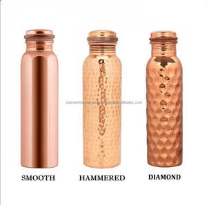 Bouteille en cuivre pur 100% avec tasse Cuisine et verres de table Bouteilles d'eau en cuivre pur disponibles à un prix abordable - Product Image 3