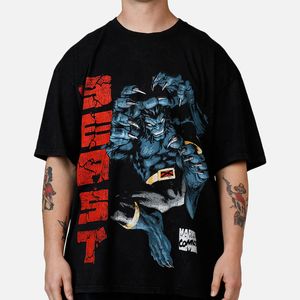 Camiseta de Manga Corta para Hombre, Estilo Urbano, 100% Algodón, Oversize, con Logotipo Personalizado, Impresión DTG, Hombros Caídos, Vintage, Ecológica - Product Image 1
