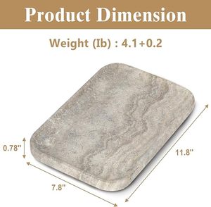 Trusted Manufacturer OEM Marble <b>Tray</b> Manufacturing Service with Custom Shape Logo Packaging and Private Label Solutions - Product Image 3