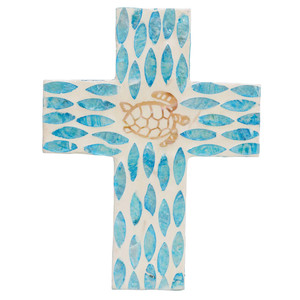 Exquisite <b>MOP</b> Cross <b>Wall</b> Decor Turtle Pattern Capiz <b>Wall</b> Art Coastal <b>Wall</b> Hanging Sea Animal Cross Decoration Home Decor Accent - Product Image 1