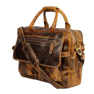Bolso bandolera de cuero a la moda para hombre, bolso de hombro tipo bandolera de gran capacidad, para negocios, oficina, viajes, uso diario - Product Image 3