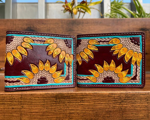 Cartera de cuero de alta calidad con dos pliegues y ranura para tarjeta de crédito para hombre, cartera delgada de cuero de vaca genuino, cartera multifunción corta - Product Image 2