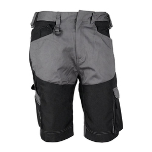 Men's Gray <b>Black</b> <b>Work</b> Shorts With Multiple Pockets Breathable Polyester Cargo <b>Pants</b> for Construction Use - Product Image 6