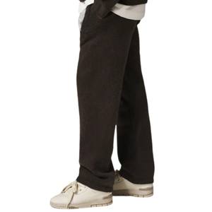 Pantalon de jogging en tricot marron unisexe, pantalon de survêtement doux en maille, taille élastique, décontracté, streetwear, chaud pour l'hiver, tailles personnalisées - Product Image 5