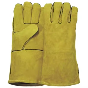 Gants de soudure en cuir de vachette ignifuge de qualité supérieure, résistants, pour travaux lourds, gants de sécurité de qualité supérieure pour les ouvriers du bâtiment - Product Image 5
