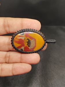 Pendentif papillon en macramé fait main, cabochon de pierre précieuse, pierre précieuse en vrac, lot de pierres précieuses en gros, cabochon de pierre précieuse - Product Image 2