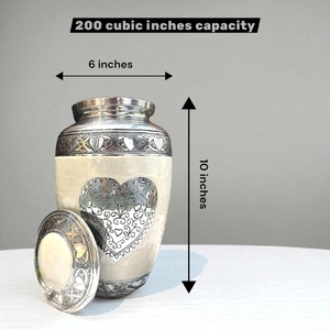 Wholesale Handcrafted Metal Urns for Human Ashes-Full Size <b>Large</b> Medium Small Options Art Deco Design Gift Direct Factory - Product Image 6
