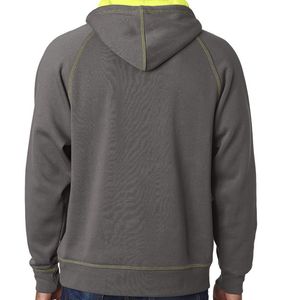<b>Men's</b> Hooded Sweatshirt Solid Color Casual Fleece Wear with Kangaroo Pocket 100% Cotton 100% Polyester with matching drwstrings - Product Image 6