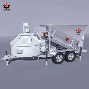 Vollautomatische Steuerung Hocheffiziente Mini Mobile Betonmischanlage Betonmischwerk Kompaktanlage - Product Image 2