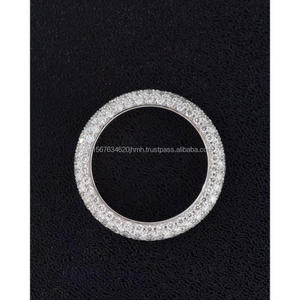 แหวนแต่งงาน/หมั้นเพชรทรงวินเทจ 14k ทองเหลือง งานแฮนด์เมด ฝังเพชรแบบ Pave ของ IGI Lab Grown สำหรับทั้งชายและหญิง แหวนคุณภาพสูงสำหรับวันครบรอบ - Product Image 2