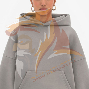 Custom Oversized <b>Drop</b> Shoulder Hoodie Women Soft Fleece Pullover Warm Casual Loose Fit Streetwear Plus Size Hoodie - Product Image 6