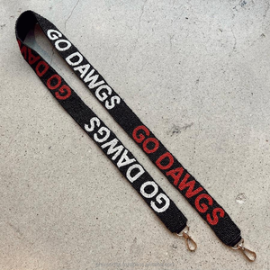 Bolso de hombro personalizado al por mayor con cuentas bordadas a mano para el Día del Partido, con diseño de equipo universitario, de tela duradera - Product Image 5