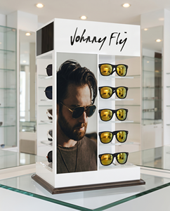 Exhibidor de Acrílico Moderno para Esquinas, Exhibidor Óptico para Ropa, Entornos Comerciales, Fácil Montaje - Product Image 6