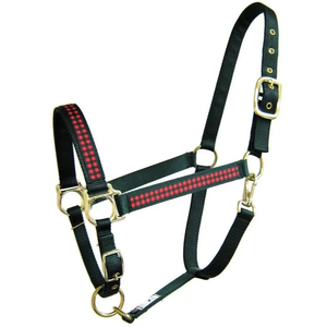 Licol en nylon réglable pour cheval – Collier de tête robuste avec quincaillerie métallique solide – Équipement équestre - Product Image 2