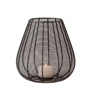 Lanterne de Table en fil métallique en aluminium, avec bougies décoratives, pour jardin, fête de mariages - Product Image 1