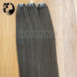 Hali Hair Supply Livraison rapide Super haute qualité teint vietnamien Remy extensions de cheveux humains droites Double trame simple dessinée - Product Image 3