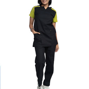 Women's Plus Size Custom Plain Stretchable Nursing <b>Scrub</b> Suits with Breathable Fabric Hospital Use Custom Logo - Product Image 4