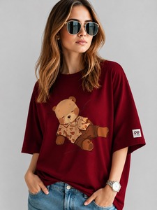 Camiseta de Mujer Personalizada 100% Algodón, Sexy, Formal, con Logotipo Personalizado, Manga Corta, Cuello Redondo, Ecológica, para Verano - Product Image 1