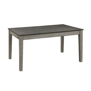 Juego de Comedor de 5 Piezas con Acabado Gris Claro, Estilo Rústico Casual, Muebles de Madera Contemporáneos, Incluye Mesa de Comedor con Cajones y 4 Sillas Laterales - Product Image 5
