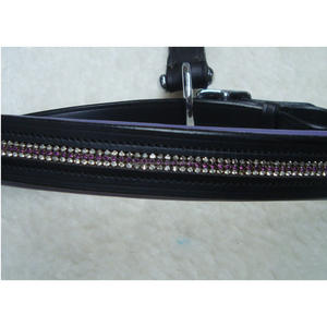 Cabestro de caballo de cuero Premium de alta calidad, único y elegante con cristales ostentosos, productos de caballo decorativos elegantes - Product Image 2