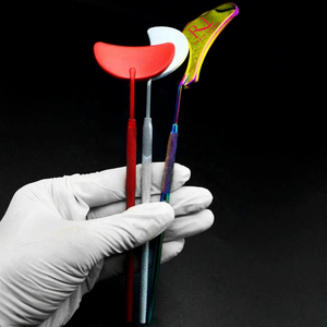 Cloud Shape Multi plasma Color <b>Mirror</b> And 2 <b>Moon</b> Shape White And Red Powder Coated Color Eyelash Extension <b>Mirror</b> - Product Image 1