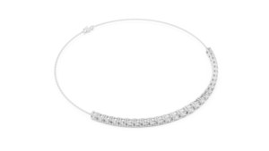 Bracelet coulissant en or et diamants, demi-éternité réglable avec diamants ronds de laboratoire, bijoux minimalistes - Product Image 4