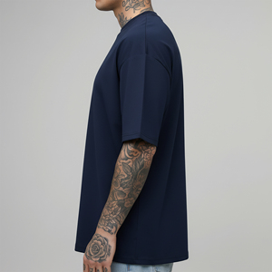 เสื้อยืดทรงบ็อกซี่ แขนปกติ ผ้าฝ้าย 100% หนัก 180 กรัม สไตล์สตรีทแฟชั่นสุดฮิต ปรับแต่งได้ ไม่ยับง่าย - Product Image 2