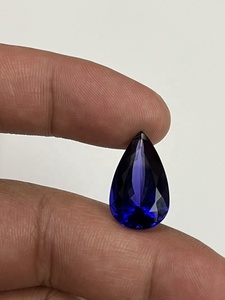 Tanzanita Natural Color Azul Real de Alta Calidad, Forma de Pera, Certificada por IGI, Tratada con Calor, 12.96 Quilates, Piedra Preciosa, Sadiya International - Product Image 2