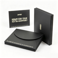 Enveloppes en papier noir mat et blanc imprimées numériquement sur mesure avec estampage doré pour cartes de visite, brochures haut de gamme – Vente en gros
