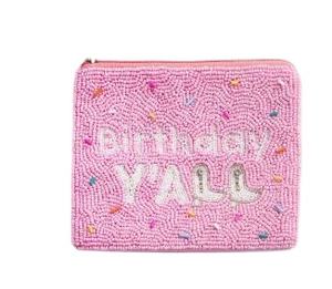 Hermosa moda lindo bordado XO lujo nuevo elegante cuentas hecho a mano Mini bolso con cremallera fiesta de moda último diseño - Product Image 2