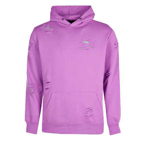 Sudadera con Capucha Básica de Algodón Mezclado, Corte Regular, Estilo Desgastado para Hombre, Transpirable, Ropa Urbana de Otoño, Patrón a Cuadros, Bordado 3D Personalizado - Product Image 6