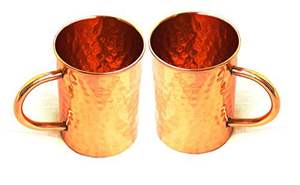 Mug en cuivre pur martelé artisanal – Tasse en cuivre de haute qualité pour boissons, idéal pour hôtels, bars, maisons, écoles – Mug à eau en cuivre - Product Image 5