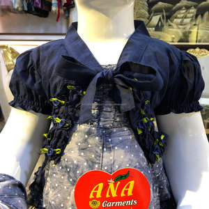 Vestido de algodón para bebé, con monedero, estampado con volantes, con bolsa, elegante - Product Image 3