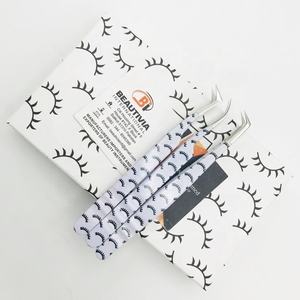 Pinzas Profesionales para Extensión de Pestañas de Acero Inoxidable con Recubrimiento de Papel para Impresión de Fibra Puntiaguda, Probadas a Mano, Sostenibles, Disponibles - Product Image 3